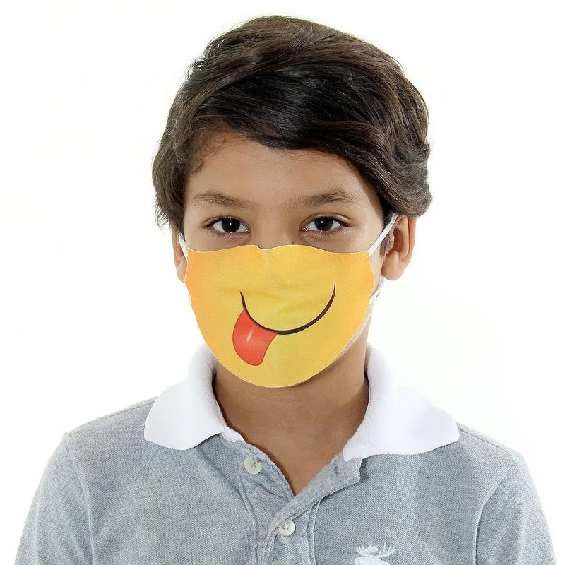 Máscara Linguinha De Lado Infantil Protetora Facial Lavável Sulamericana