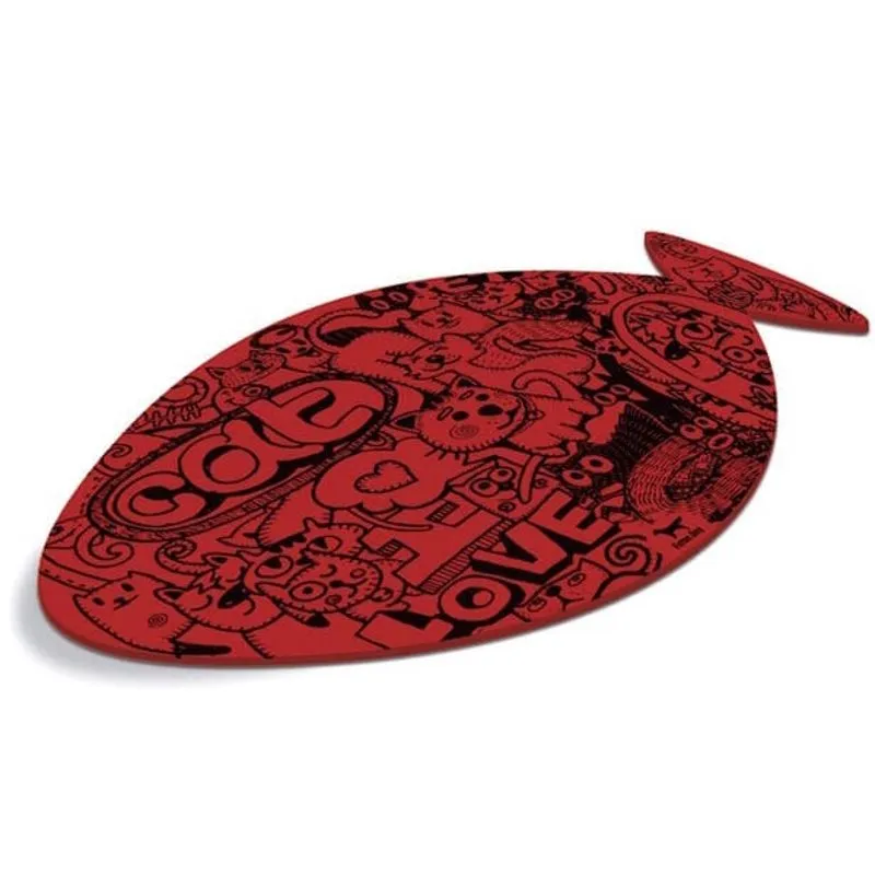 Tapete Americano para Gatos eva - Cat Graffiti Vermelho