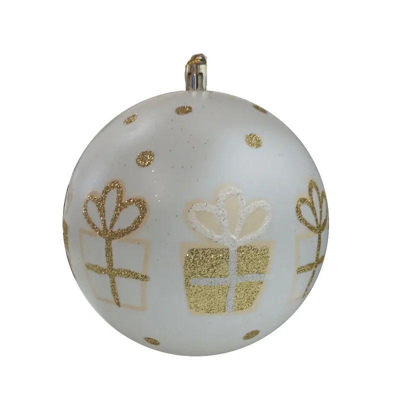 Bola de Natal Wincy 10 Cm Branco Presente