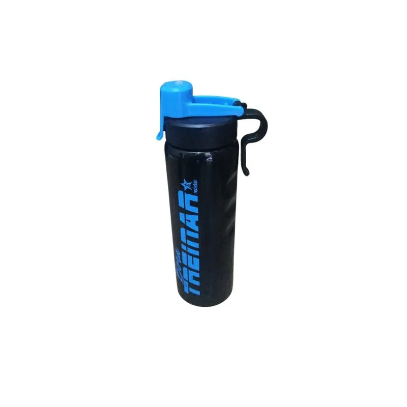 Garrafa Termica de Agua 750ml Treinar - Preta / Azul