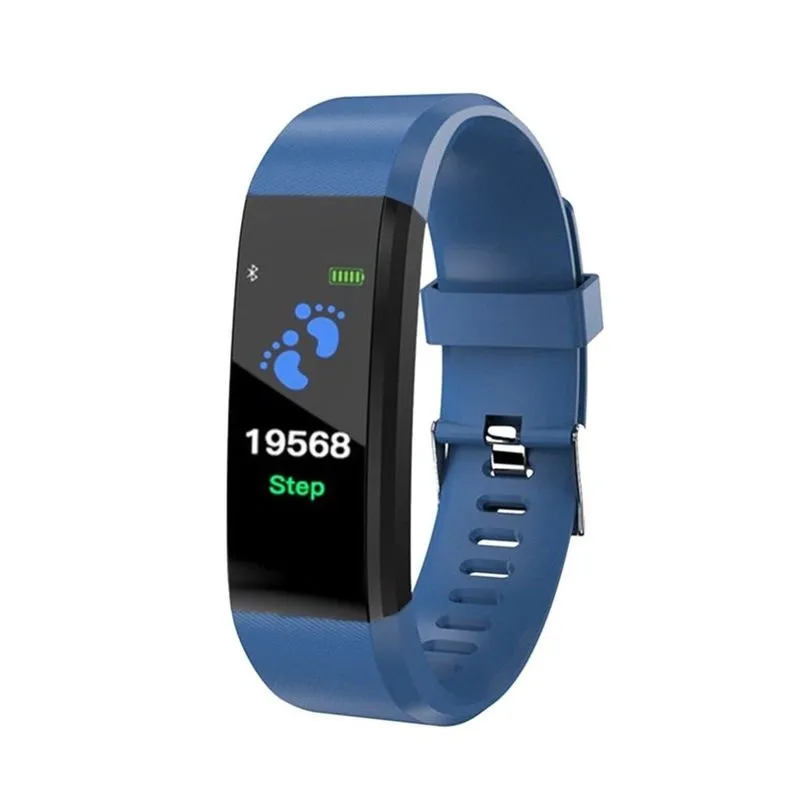 Smartband Pressão Arterial Smartwatches Fit Gear Azul