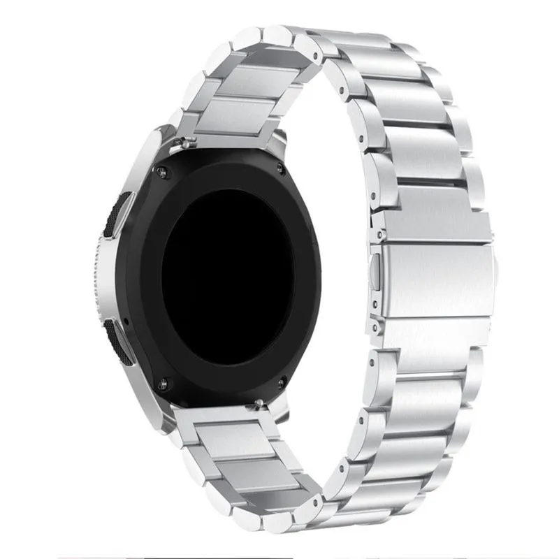 Pulseira De Aço Inox 22Mm Para Galaxy Watch 46Mm Prata Nfe