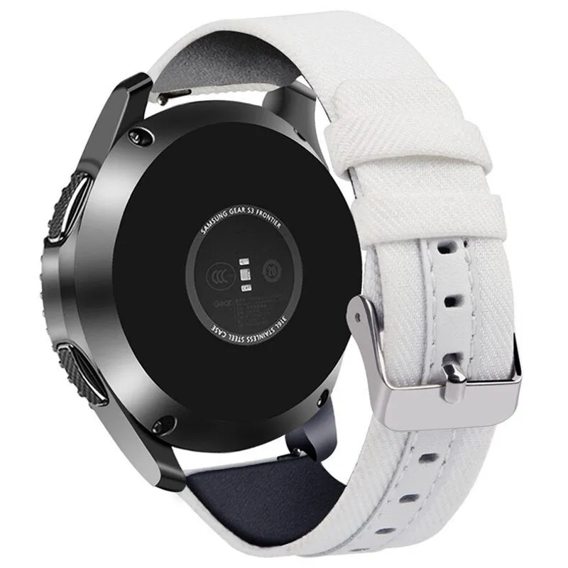 Pulseira Naylon com Couro Para Galaxy Watch 46mm SM-800 Tamanho P/Small Nfe