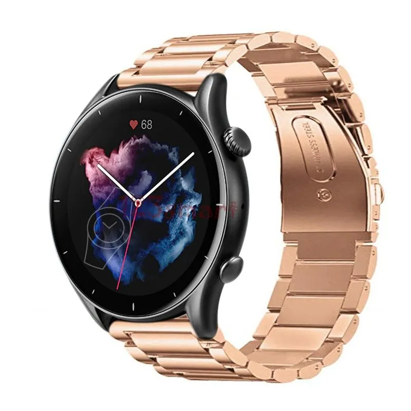 Pulseira de Aço para GTR 3 / GTR 3 Pro - Gold Rose