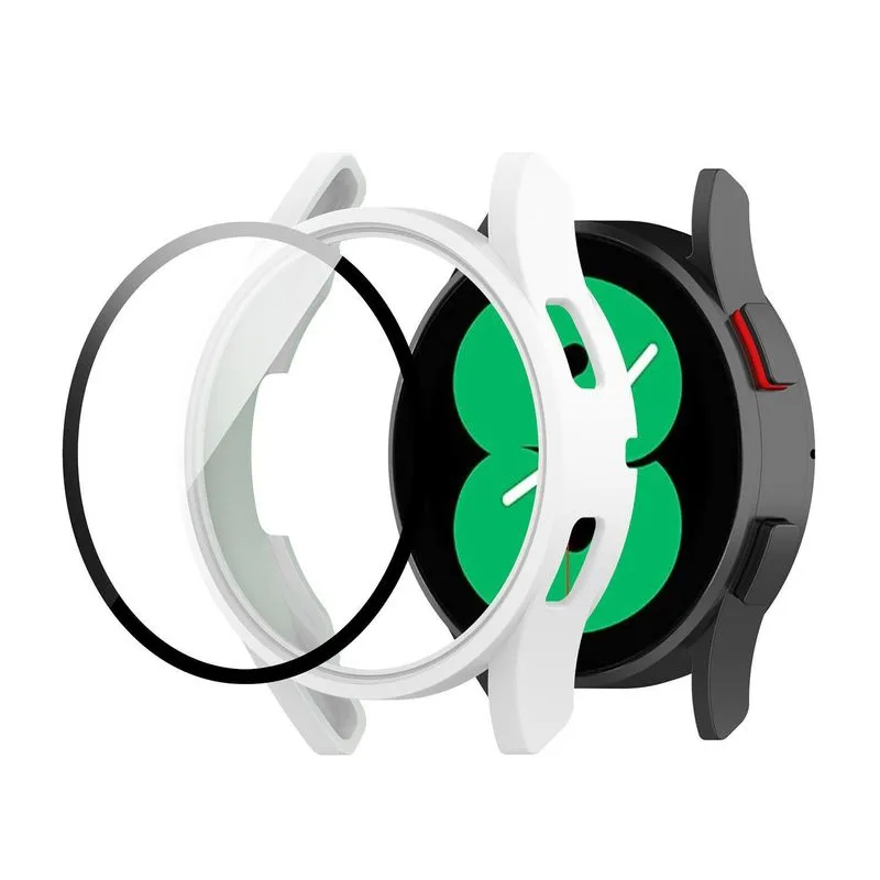 Capa Case Película Vidro Galaxy Watch 4 44mm R870 Branco