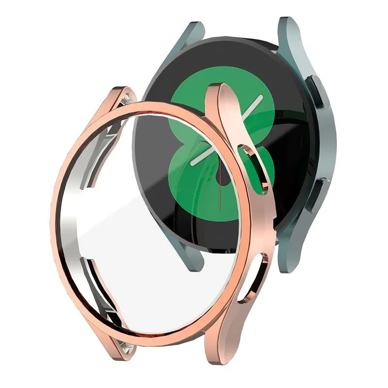 Capa Case De Silicone P/ Galaxy Watch 4 44mm - Gold Rose