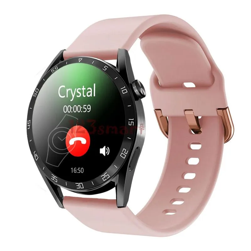 Pulseira De Silicone Colorida Para Gt3 46mm - Rosa Bebê