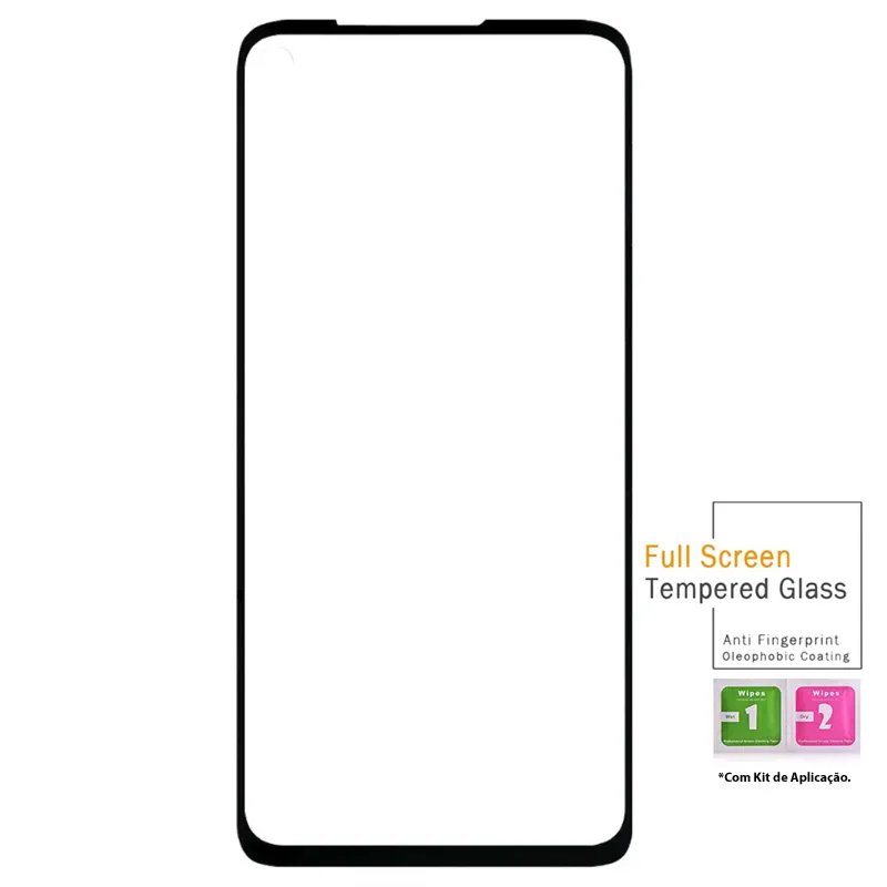 Kit 2x Películas Vidro 3D Blindada Moto G8 Power + Kit Aplicação