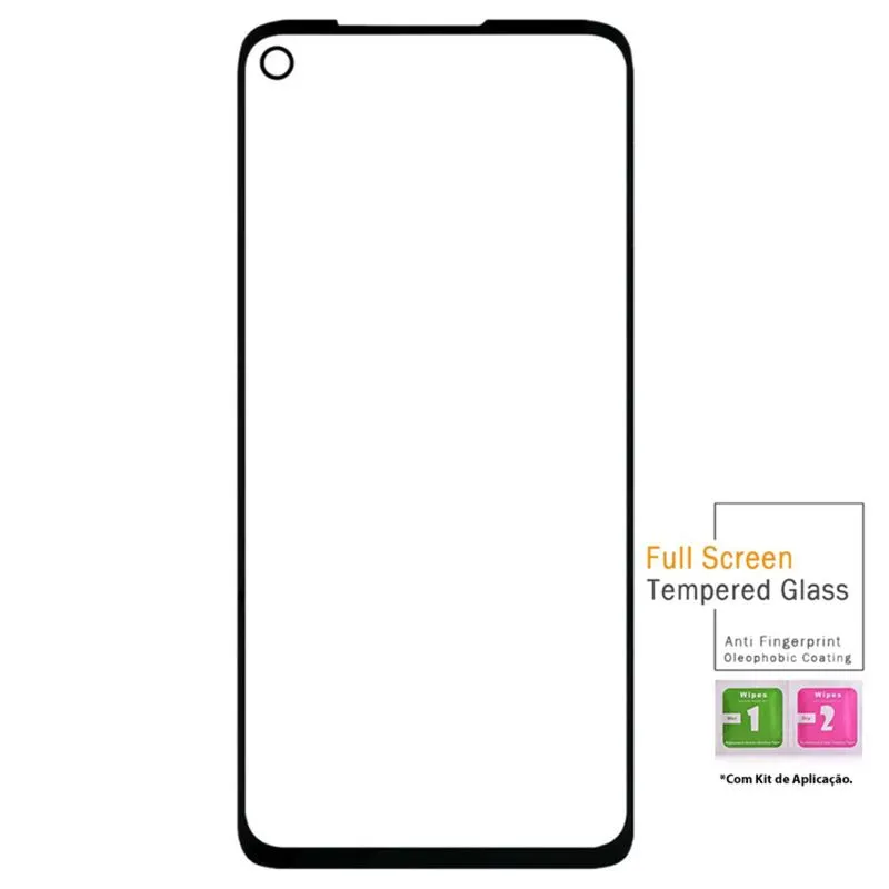 Película Vidro Full Cover 3D Motorola Moto G8 Power + Kit Aplicação