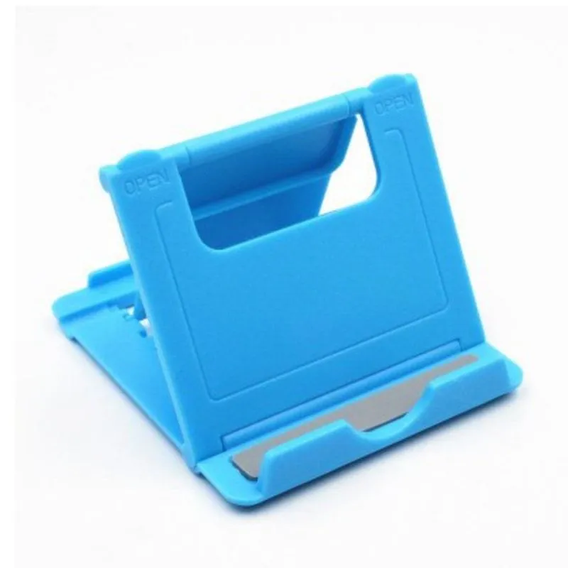Suporte Dock Mesa Apoio Celular iPad Regulável Azul