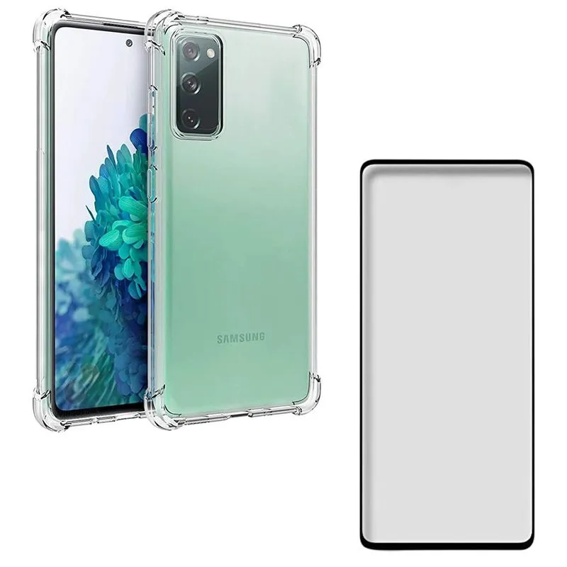 Capa Anti Quedas Galaxy S20 Fe + Película 5D Nano Flexível