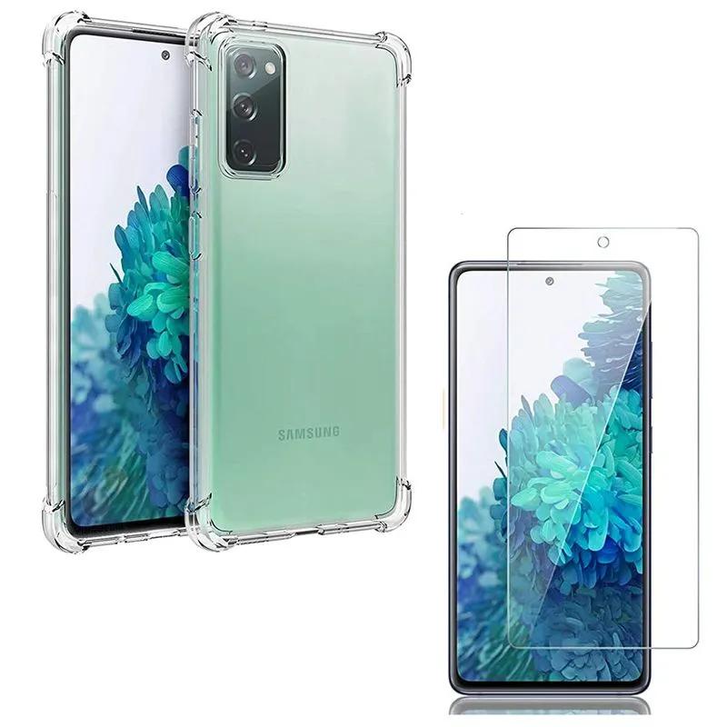 Capa Case Anti Quedas Galaxy S20 Fe + Película de Gel Transparente