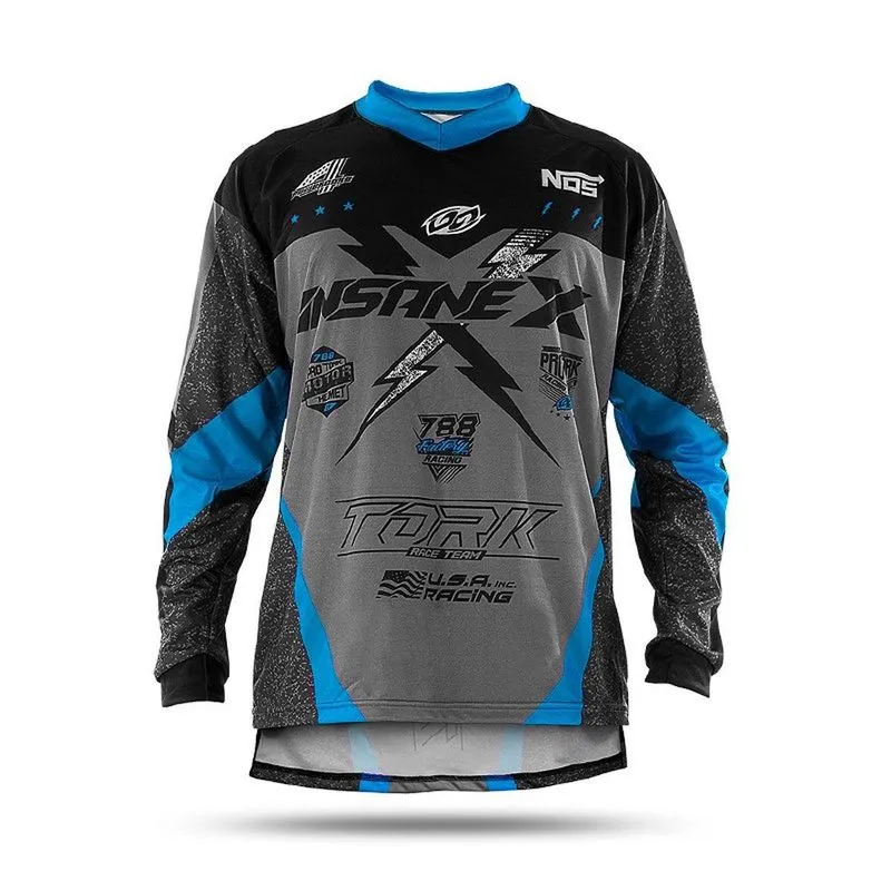 Camisa Motocross Insane X Azul Xgg