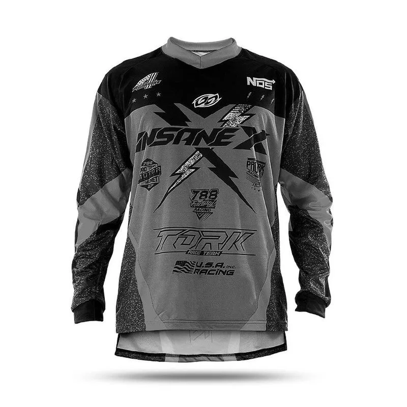 Camisa Motocross Insane X Cinza P