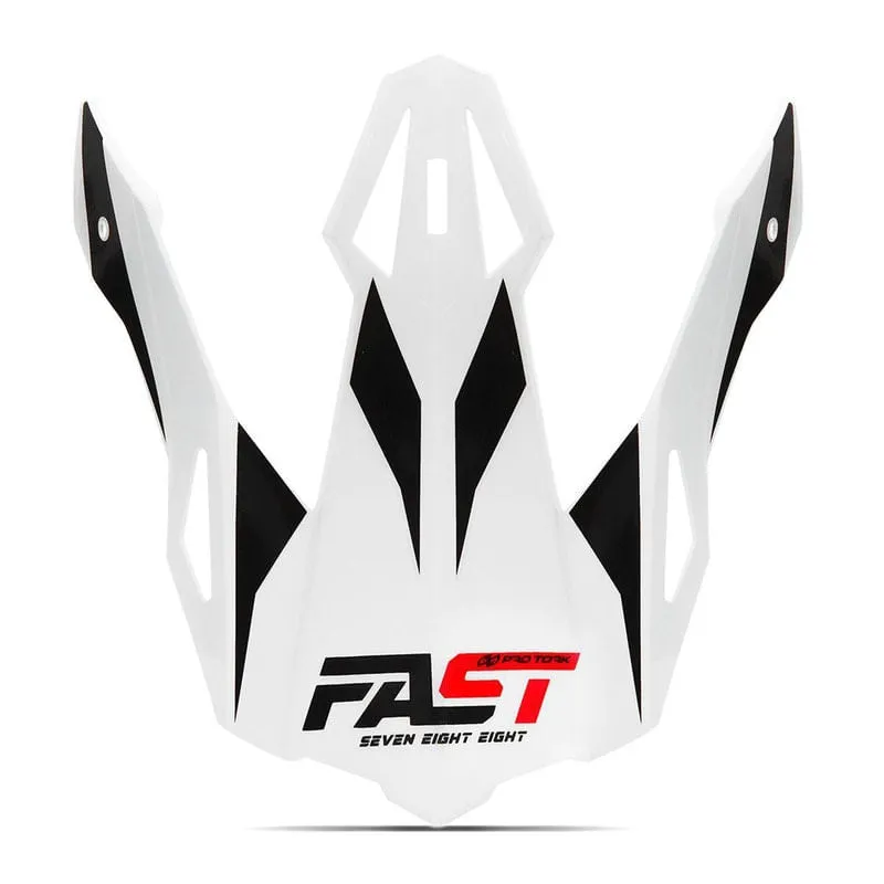 Pala Capacete Pro Tork Fast 788 Branco - Vermelho