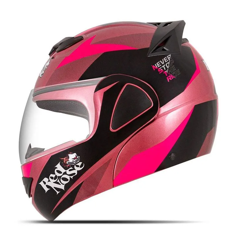 Capacete Protork V-pro Jet Red Nose Pink 62