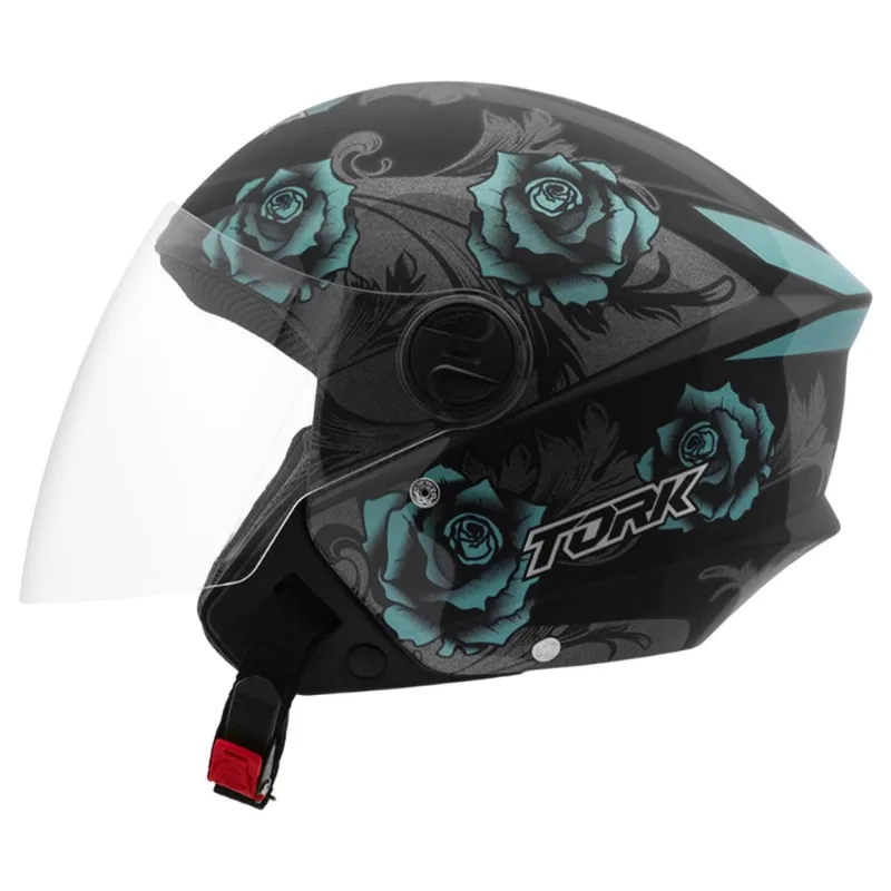 Capacete Pro Tork New Liberty 3 Flowers Fosco Azul Preto 60