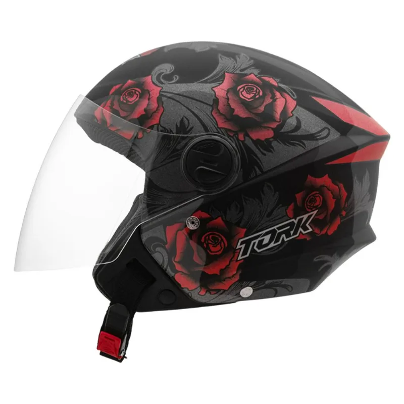 Capacete Pro Tork New Liberty 3 Flowers Fosco Vermelho Pto 58