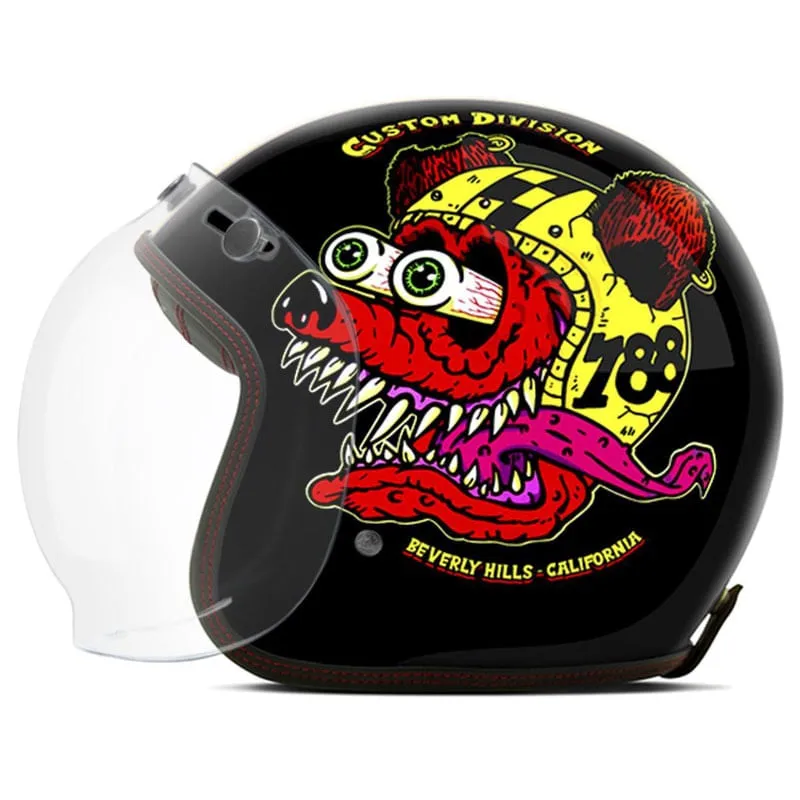 Capacete Custom Etceter Mad Dogs Preto 58