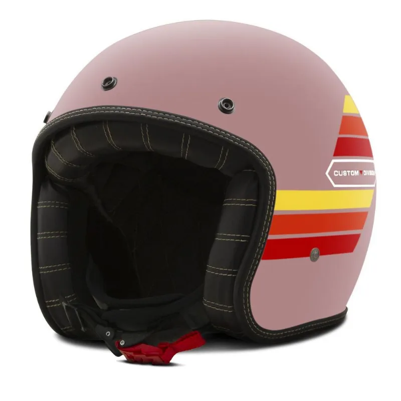 Capacete Custom Etceter Old Years Fosco Azul Claro 56