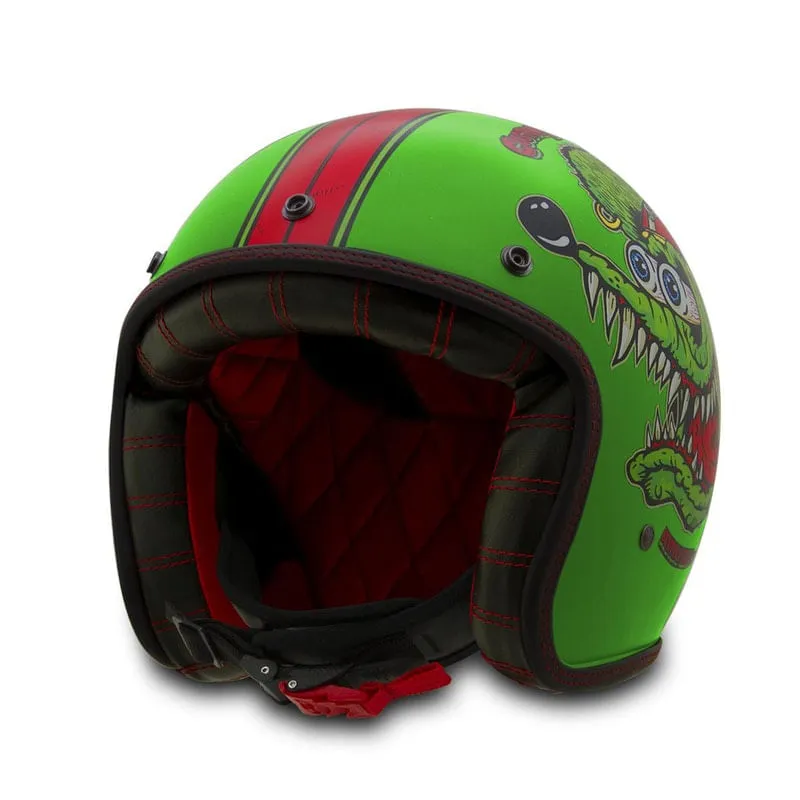 Capacete Custom Etceter Psycho Rat Fosco Preto 58