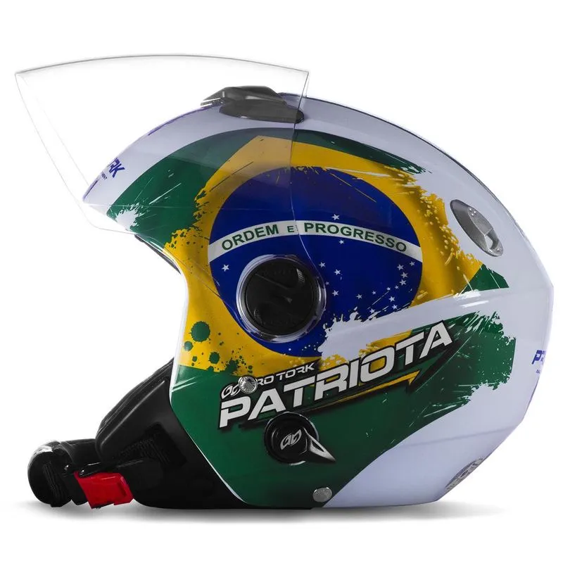 Capacete Aberto New Atomic Patriota Pro Tork