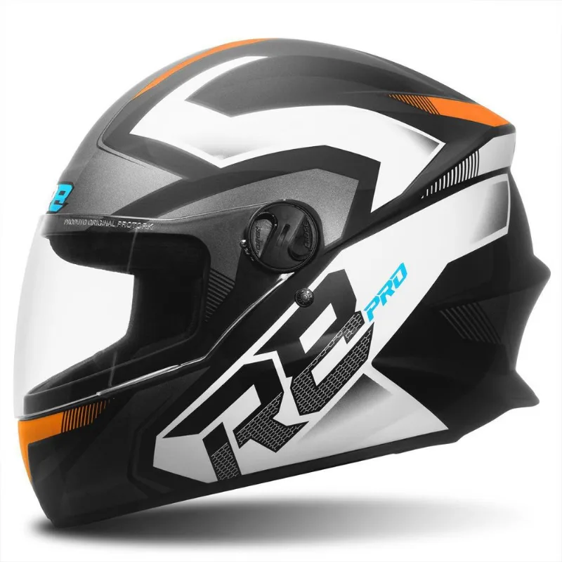 Capacete Fechado Pro Tork R8 Pro Brilhante Laranja 56