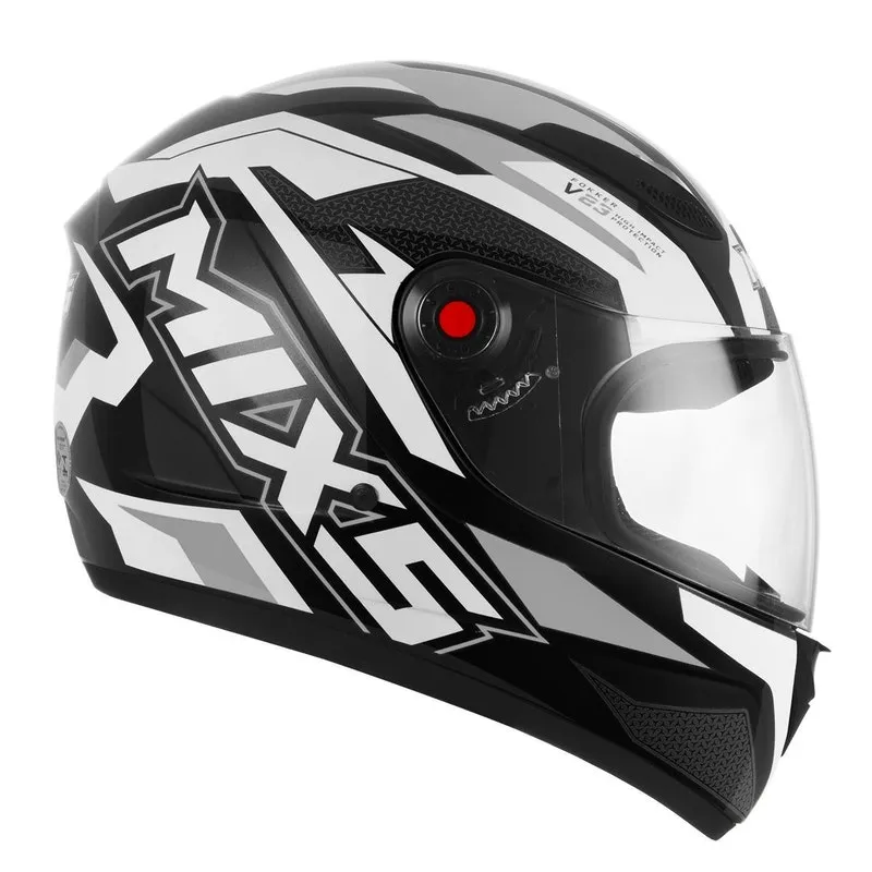 Capacete Fechado Mixs Fokker V23 Cinza Brilhante Tam. 62