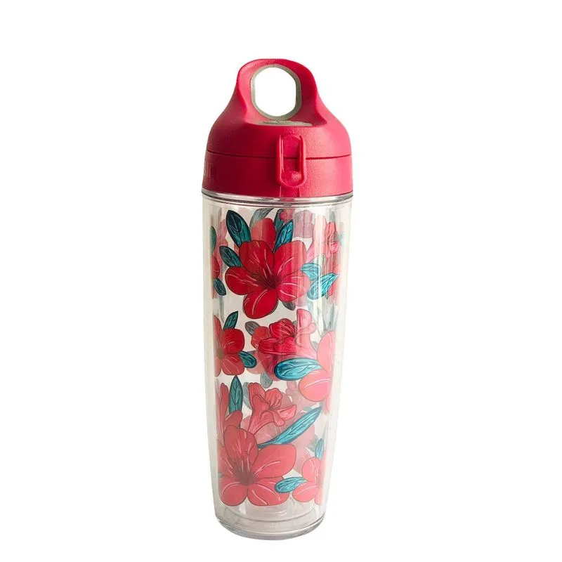 Garrafa Sports 600ml Hibisco Vermelho
