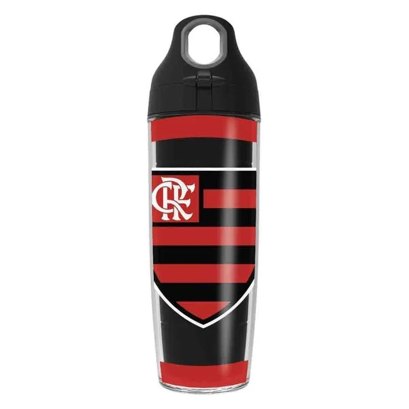 Garrafa Sports 600ml Preto Flamengo Acima De Tudo