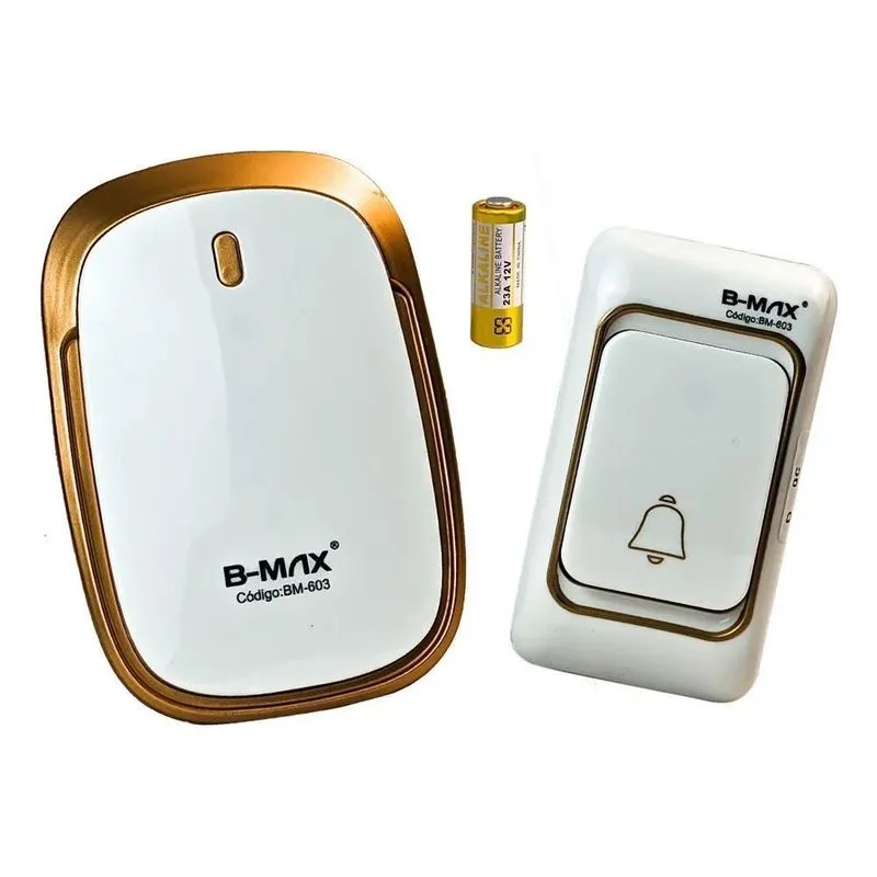 3x Campainha Sem Fio Residencial Wireless Resistente A Agua