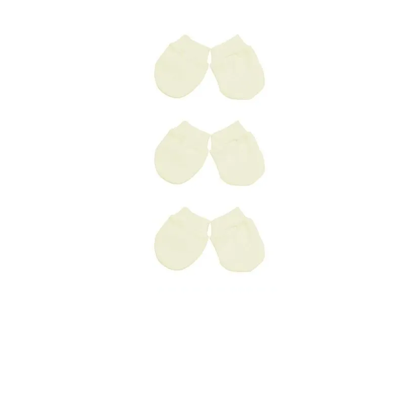 Kit 3 Pares Luvinhas F.e. / Corujitos / Rn / Creme Off