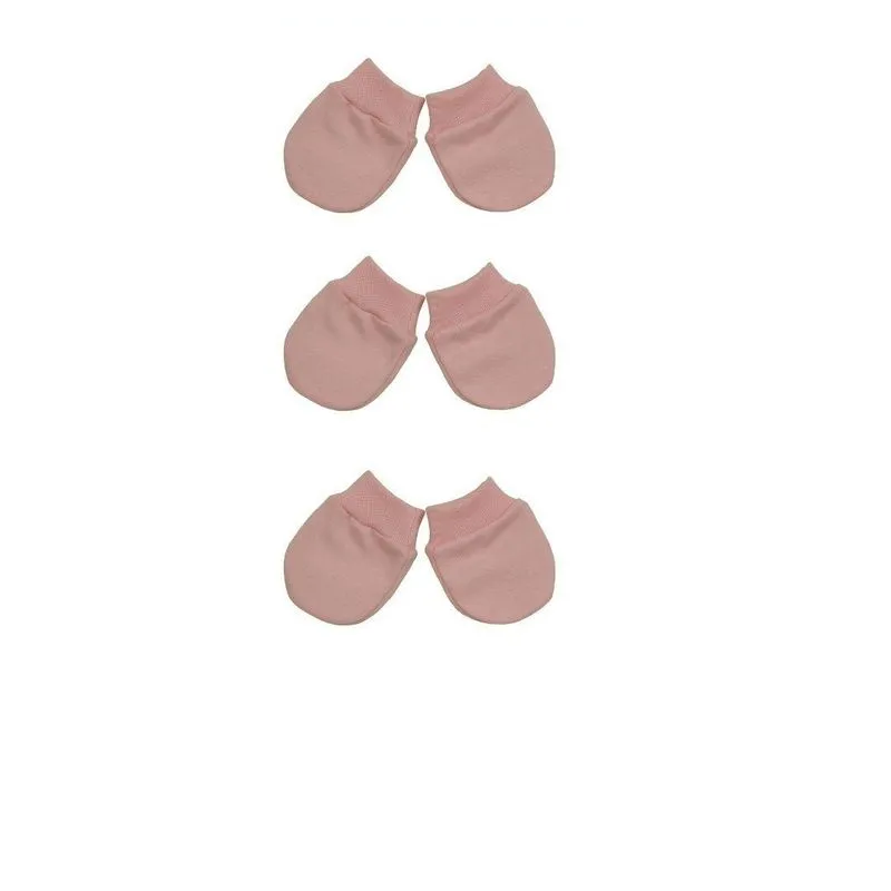 Kit 3 Pares Luvinhas F.e. / Corujitos / Rn / Rosa Claro