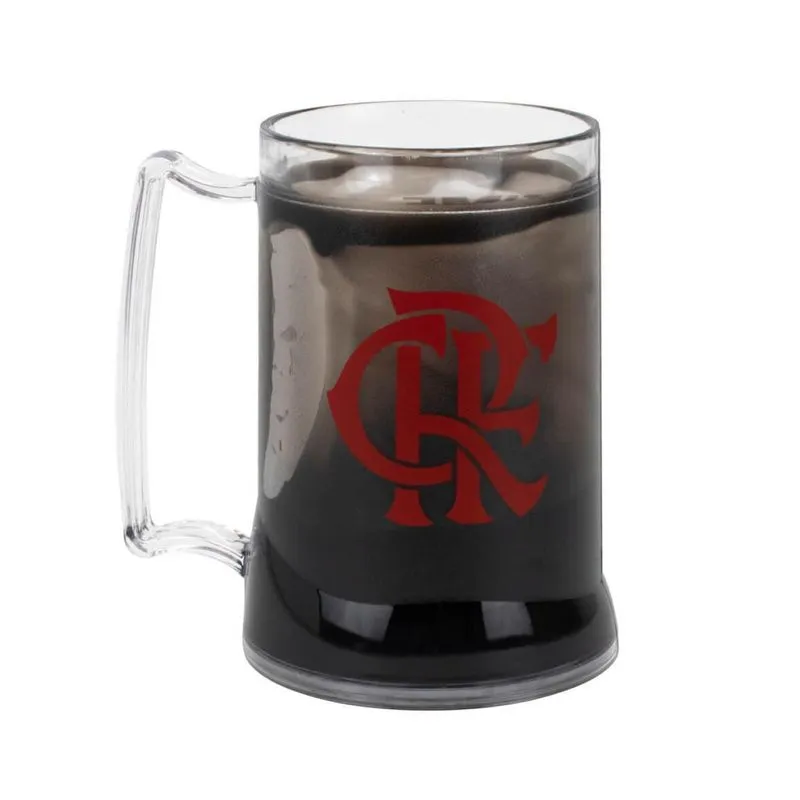 Caneca Gel Isolante Térmico Time Flamengo 400 Ml