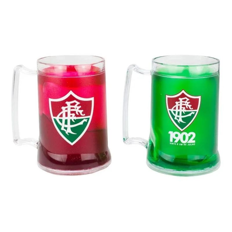 Kit 2 Canecas Gel Isolante Térmico 400 Ml Fluminense