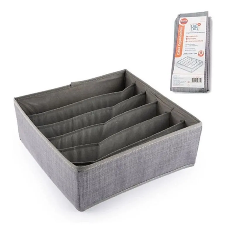 Caixa Organizadora 6 Divisorias 32X32X12Cm D0577 Dolce Ho