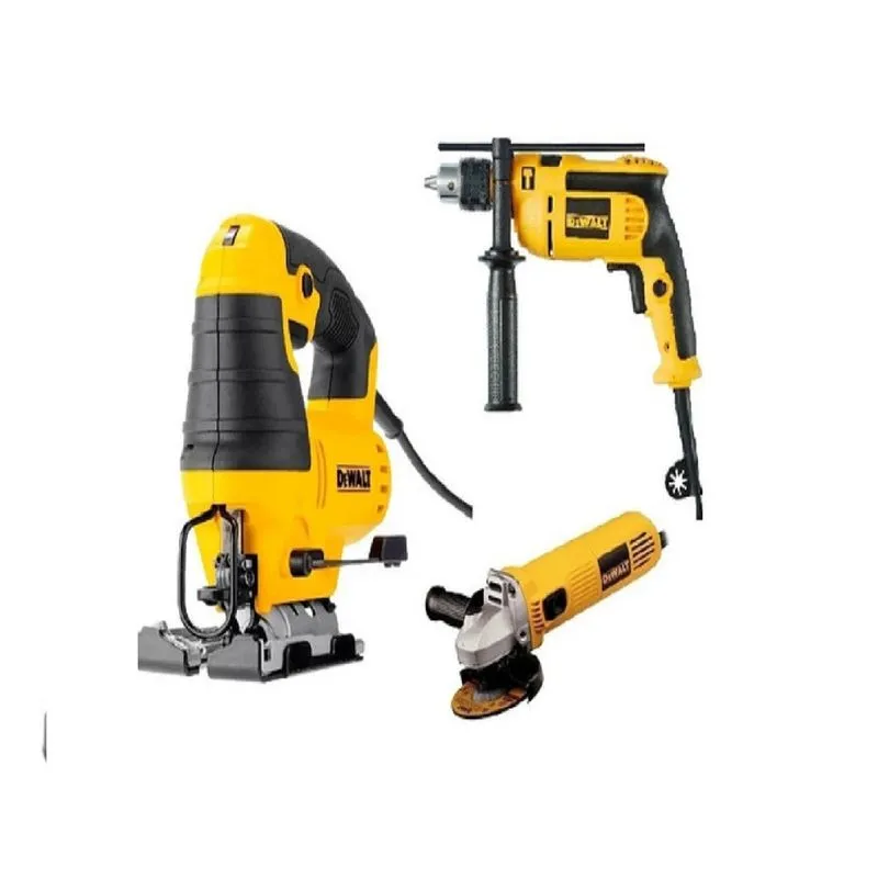 Furadeira C/imp. + Serra Tico Tico + Esmerilhadeira Dewalt 110v/220v