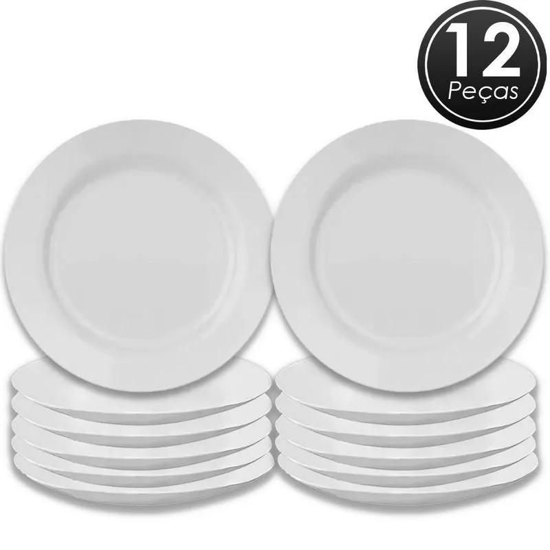 Prato Sobremesa Opaline Cosmo Temperado 19cm Kit 12 Peças Un