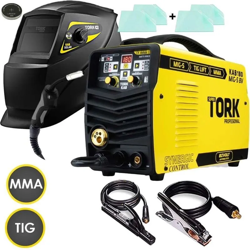 Maq Solda Inver 180a Mig Mma Tig Lift Tork + Imets-8180 Biv