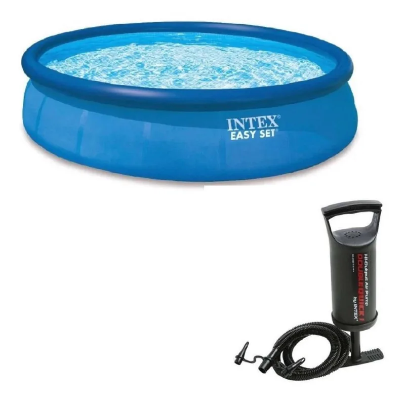 Piscina Inflavel 5621 Litros Easy Set Intex + Bomba 28130 Kit