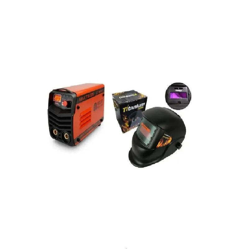 Maq De Solda Inver 200a + Mascara De Solda Titanium Kitmaxti