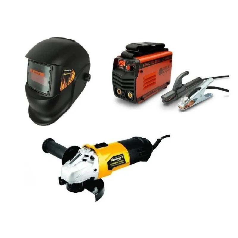 Inversora Solda Max-tig-250biv + Esmerilhadeira +máscara Aut 110v/220v
