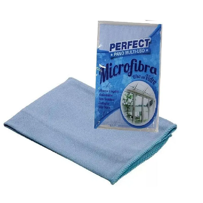 Kit Panos Microfibra Multiuso 40x40 Para Vidro C/5 Perfect A