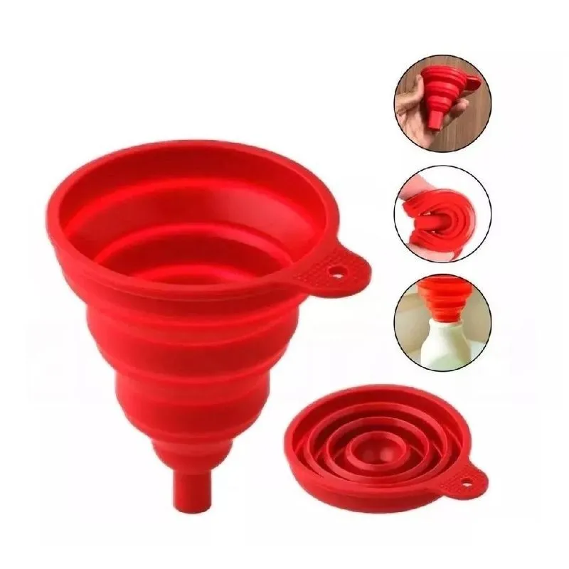 Kit Utensílios Silicone 6 Pçs Luva Funis Forma Mimo Style U