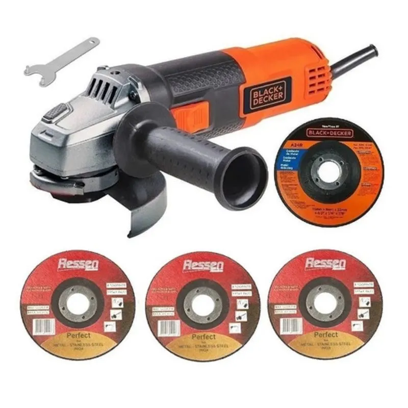 Esmerilhadeira Angular 4.1/2 G720 Black Decker + Discos 110v/220v