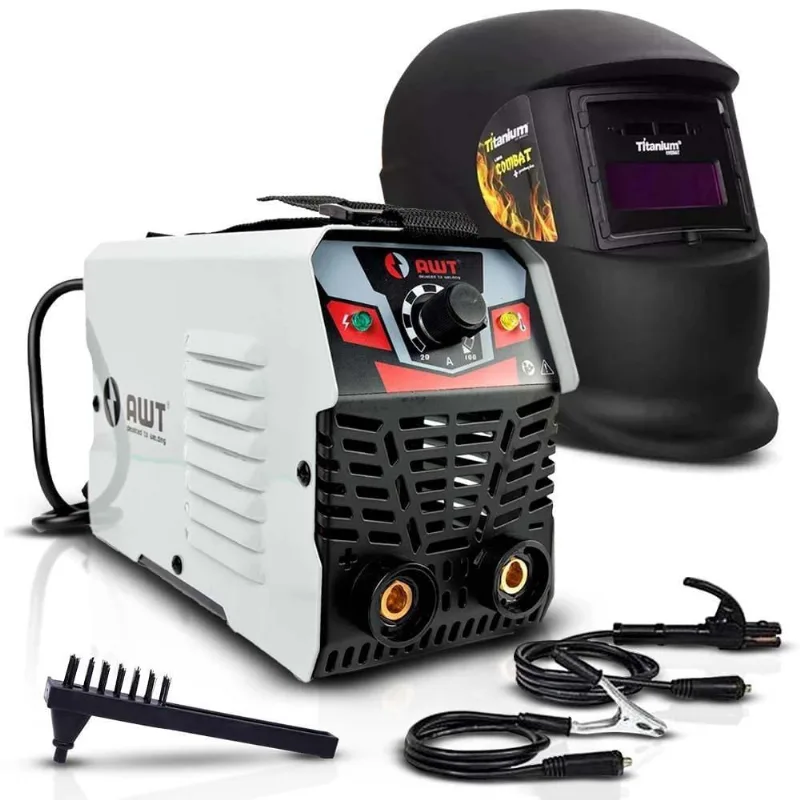 Maquina De Solda Inversora Portátil Mma100 Awt + Mascara 220