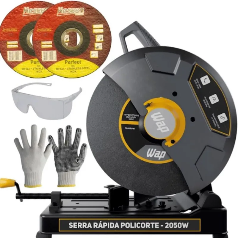 Serra Policorte 14 2050W wap + 2 Discos + Brinde