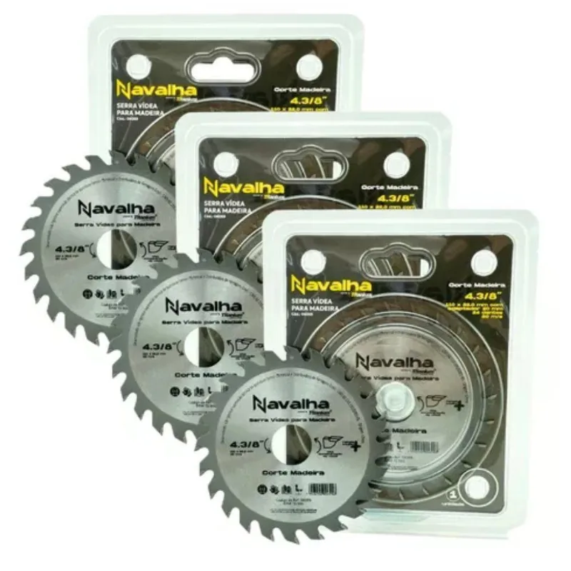 Kit 3 Serras Para Madeira 24 Dentes 110Mm 6059 Titanium
