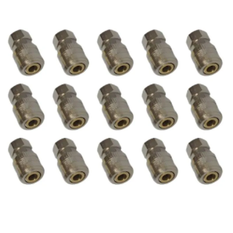 Kit 15 Unidades Engate Rápido Fêmea 1/4 Para Compressor