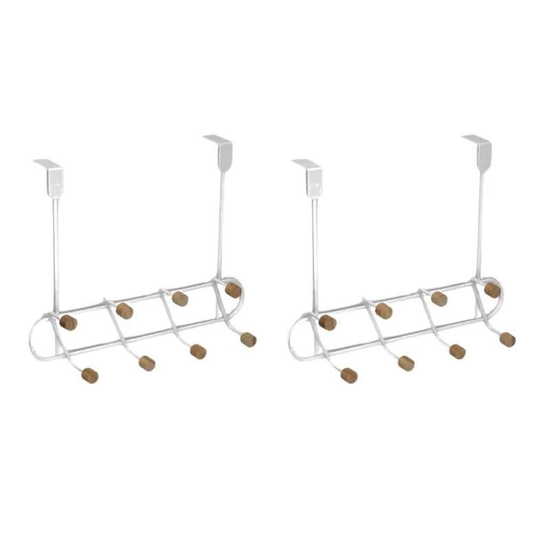 Kit Cabideiro De Porta Multiuso 8 Ganchos Arthi